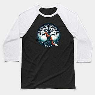 Tree Fox Baseball T-Shirt